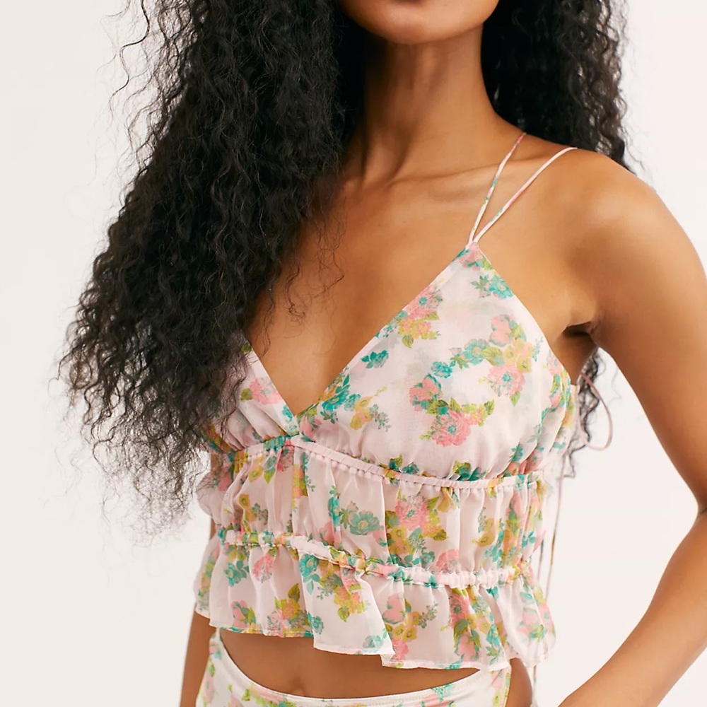 For Love & Lemons Eden Tank in Garden NWT